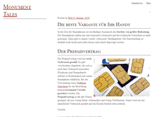 Tablet Screenshot of monument-tales.de